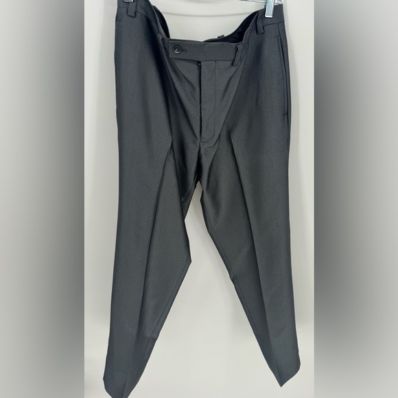 Calvin Klein Men's Metallic Gray Dress Pants - Picture 1 of 13